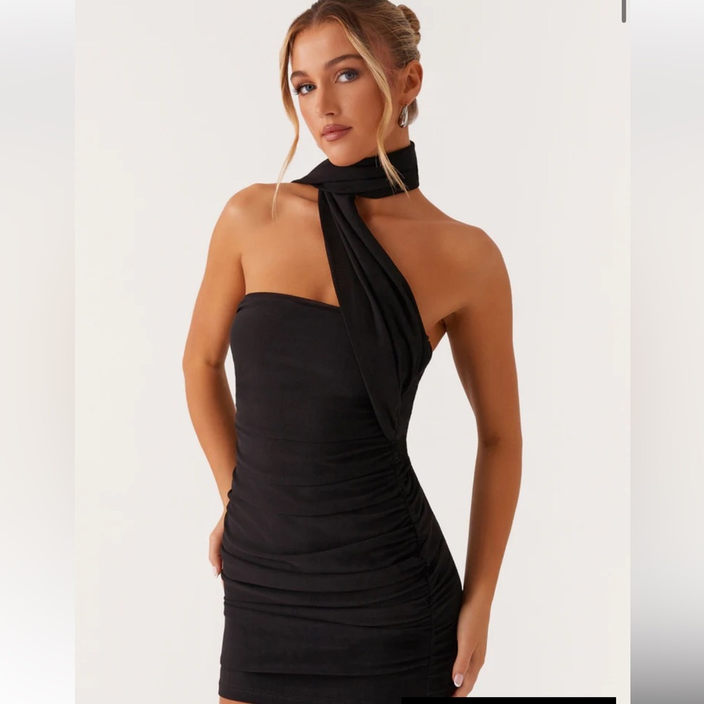 Peppermayo Exclusive - Breaking News Mini Dress - Black NWT XXS (US)